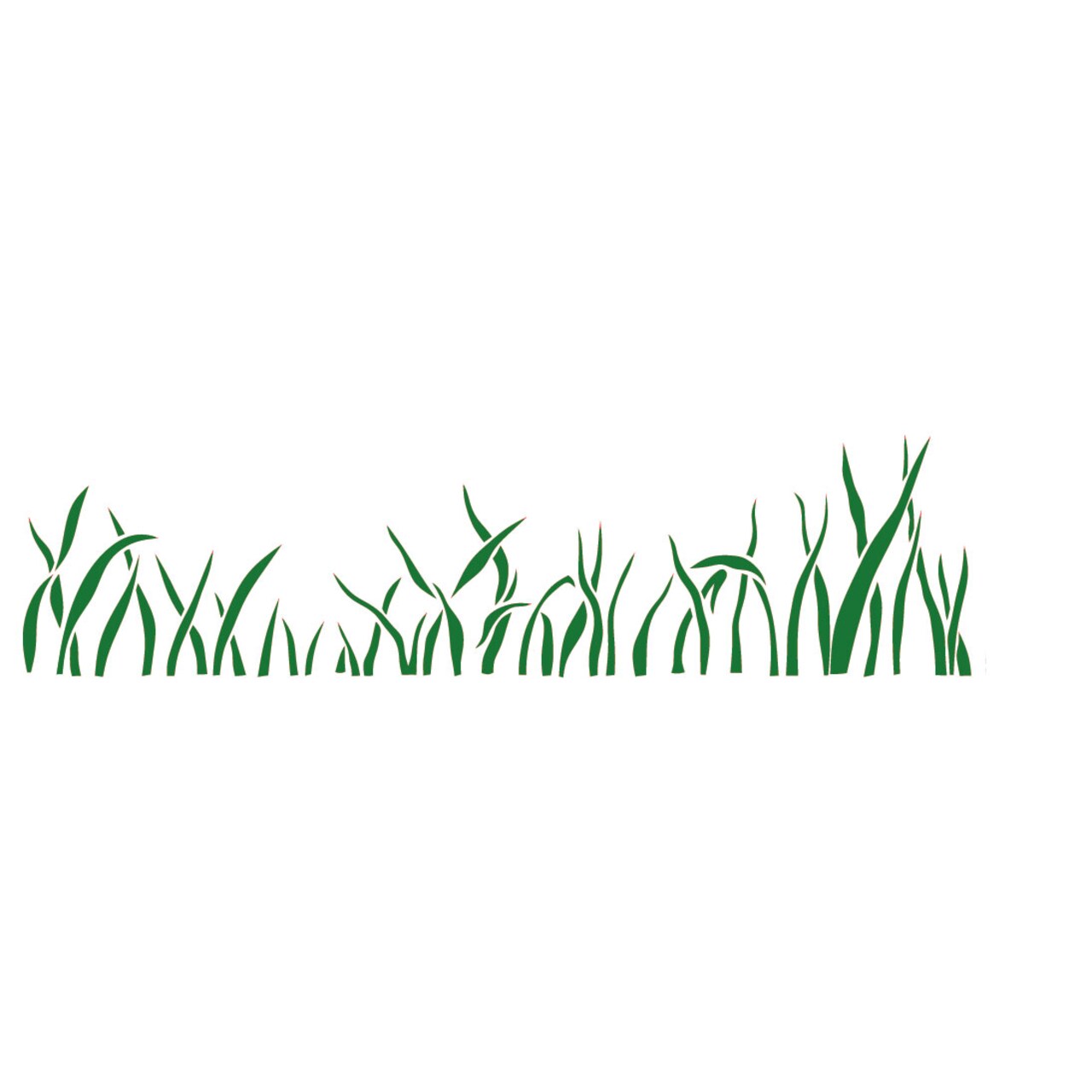Medium Grass Wall Stencil | 2572 by Designer Stencils | Reusable Art Craft Stencils for Painting |
